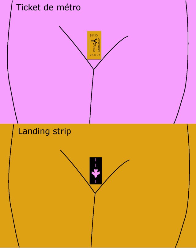 Ticket de métro -- Landing strip