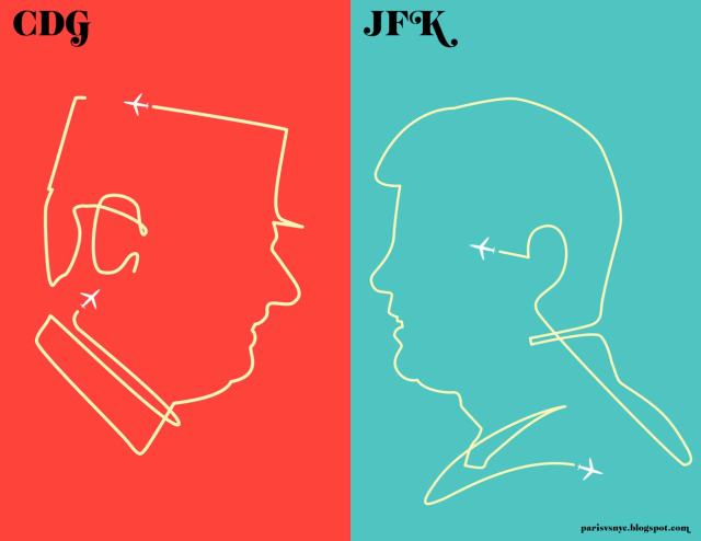 Source: Paris vs New York. Notez la laideur du profil du Général.