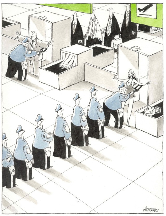 Oh je ne mets plus de soutif, ça sonne au scanner.