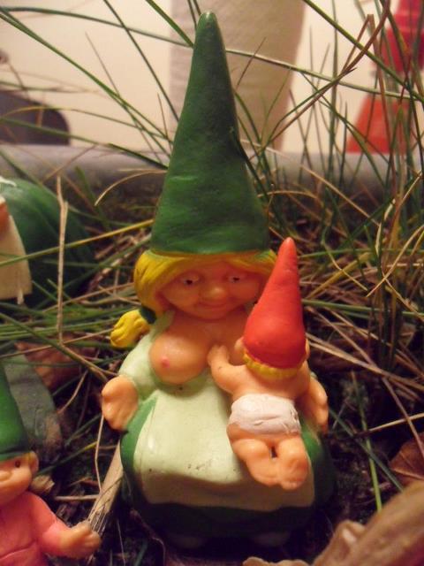 Nain de jardin au sein