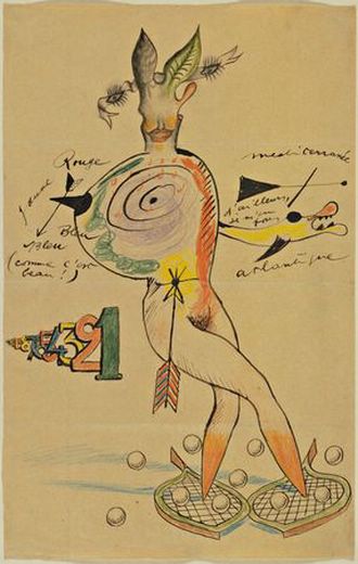 Cadavre exquis, Man Ray, Joan Miro, Max Morise et Yves Tanguy.